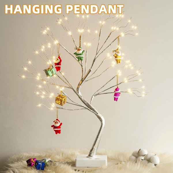 2-Pack Pre-Lit Birch Tree Lights (26") with Soft Warm LEDs