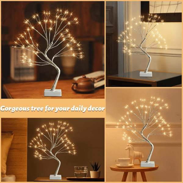 2-Pack Pre-Lit Birch Tree Lights (26") with Soft Warm LEDs