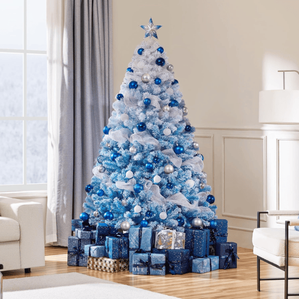 Pre-Lit Artificial Christmas Tree with 250 Warm White Lights