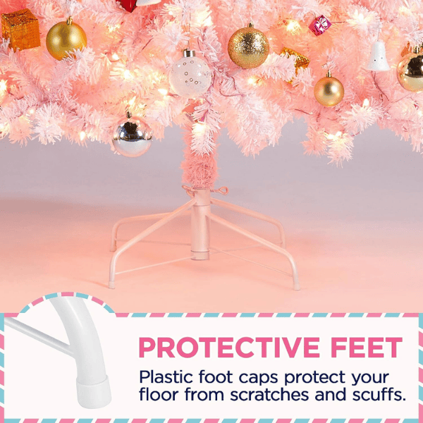 Pre-Lit Artificial Christmas Tree with 250 Warm White Lights