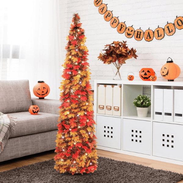 Pop-Up Collapsible Tinsel Christmas Tree