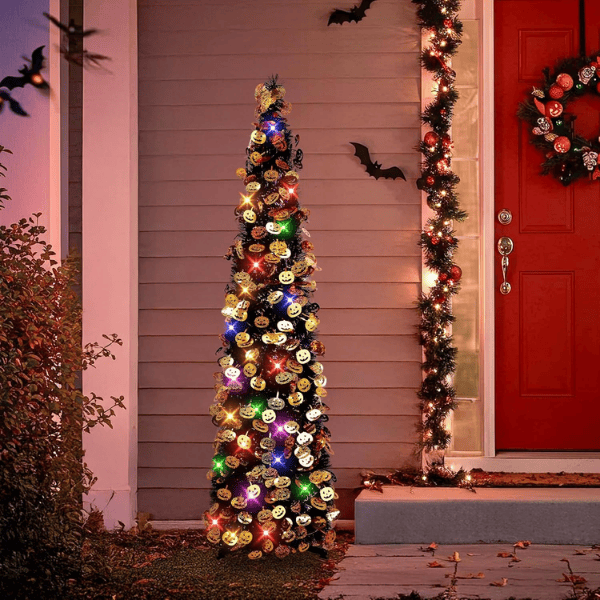Pop-Up Collapsible Tinsel Christmas Tree