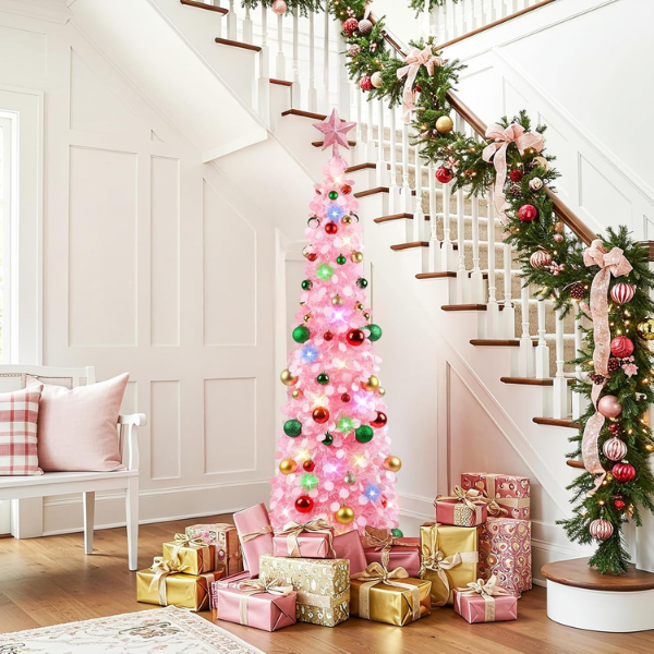Pop-Up Collapsible Tinsel Christmas Tree