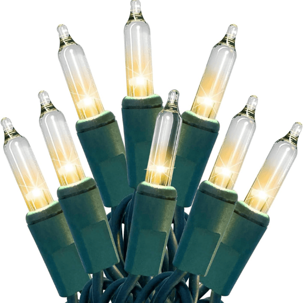 100-Count Classic Mini Clear Christmas Lights