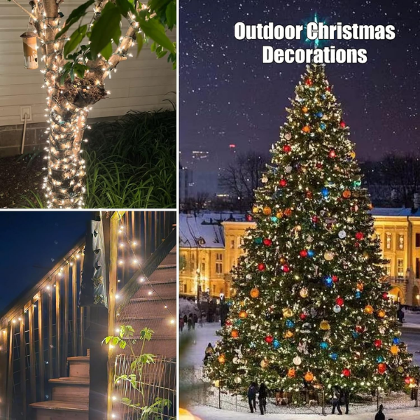 100-Count Classic Mini Clear Christmas Lights