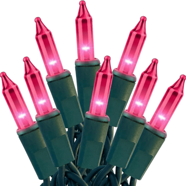 100-Count Classic Mini Clear Christmas Lights