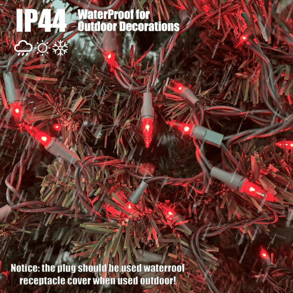 100-Count Classic Mini Clear Christmas Lights