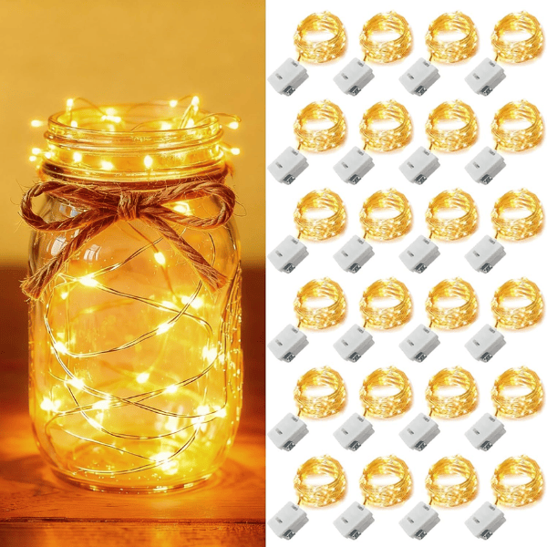 24-Pack Battery-Operated LED Fairy Lights