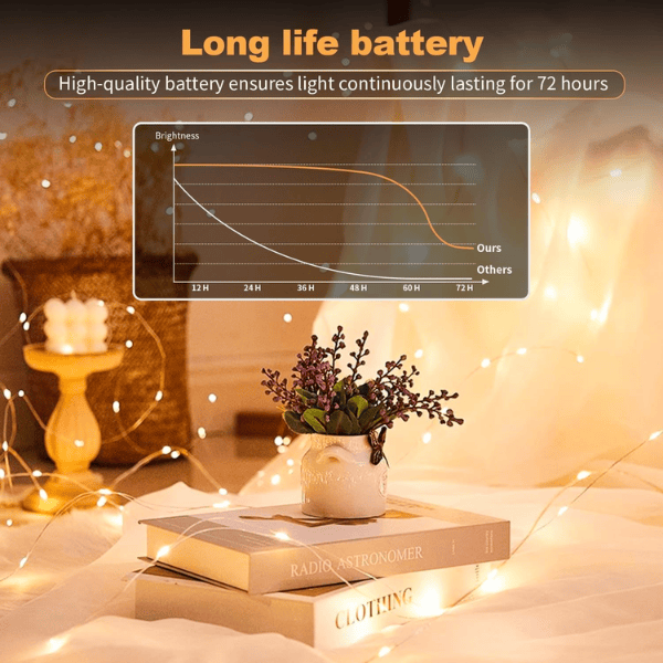24-Pack Battery-Operated LED Fairy Lights