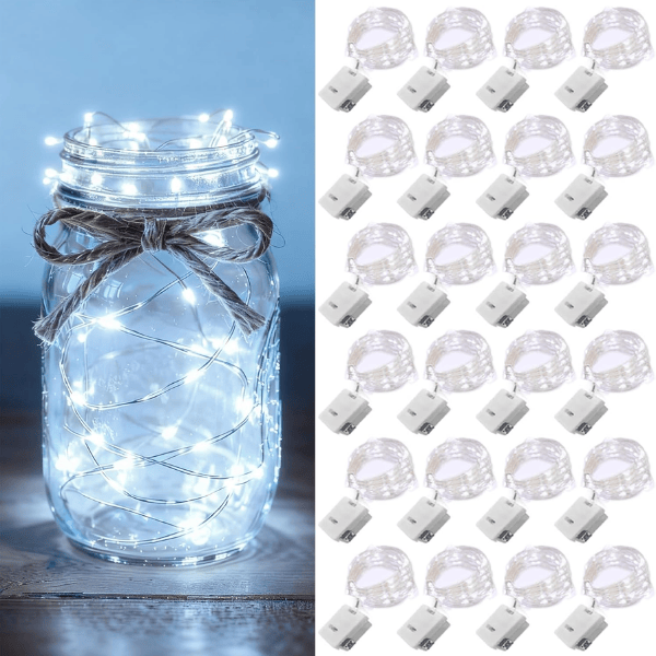 24-Pack Battery-Operated LED Fairy Lights