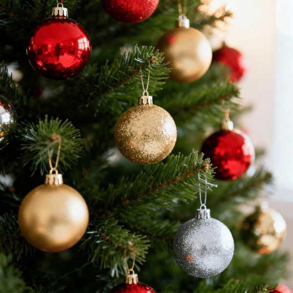 24-Pack Mini 1.18" Shatterproof Christmas Tree Ball Ornaments