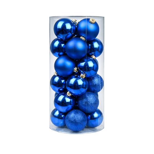 24-Pack Mini 1.18" Shatterproof Christmas Tree Ball Ornaments